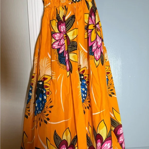 Grass-Fields Floral Off-Shoulder Midi Dress – Size 6 - Picture 13 of 15